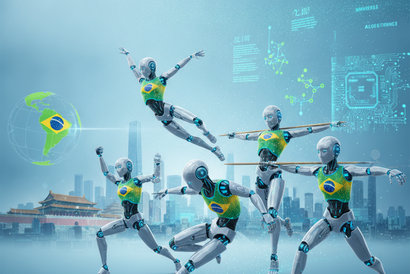 Equipe brasileira disputa Olimpíada de Robôs Humanoides na China