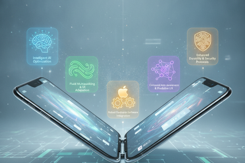 Cinco soluções da Apple no iOS para o desenvolvimento do iPhone dobrável
