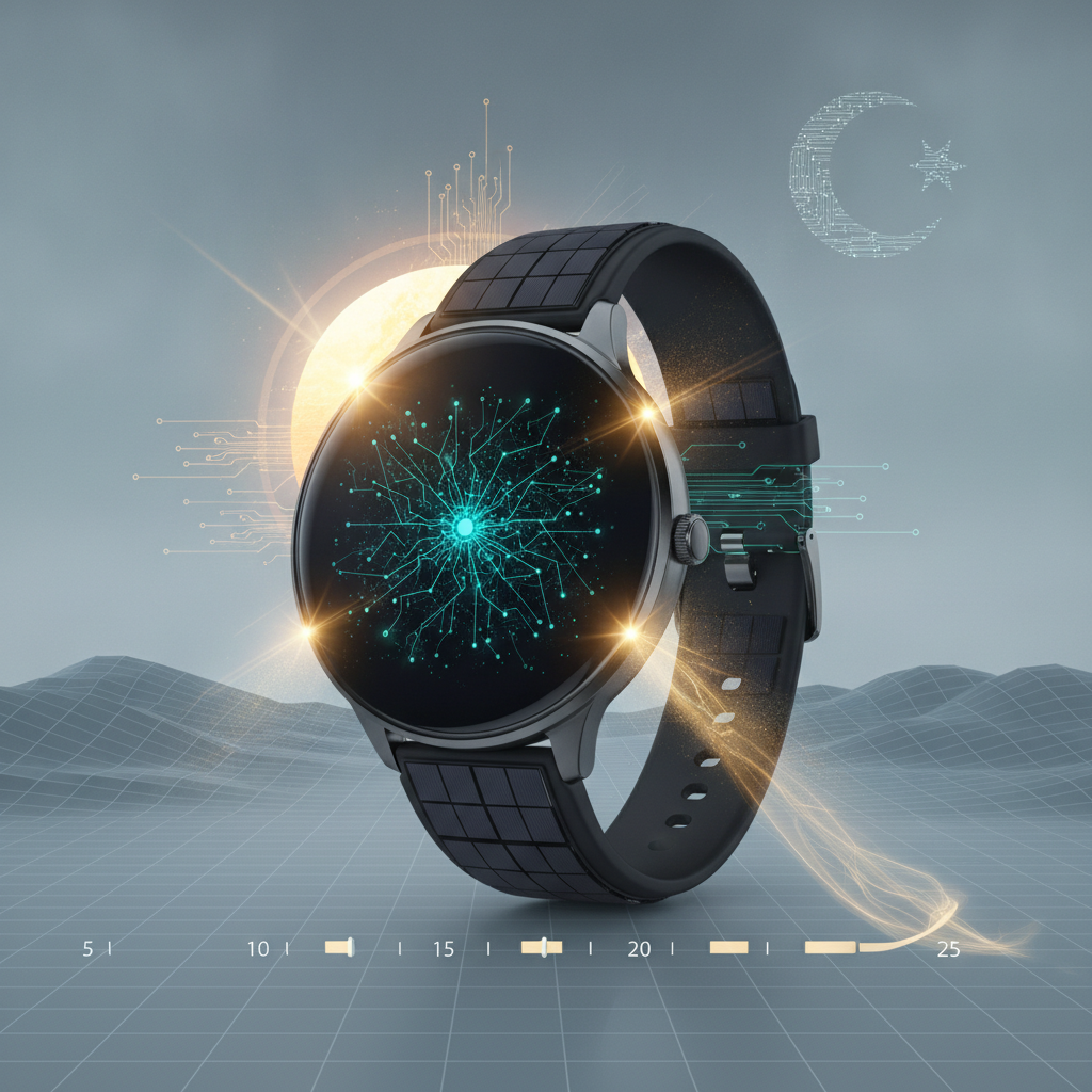 Smartwatch Amazfit com painéis solares oferece autonomia de 25 dias